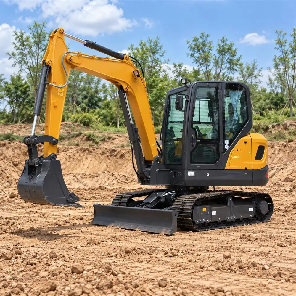 NICOSAIL 0.21m³ Bucket Excavator with 3845mm Dump Height for Landscaping Work