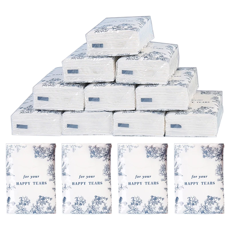 30pack Napkins Wedding Party Decorative Disposable Portable Tissues Soft Paper Towels for Bridal Shower Reception Ceremony TMZ