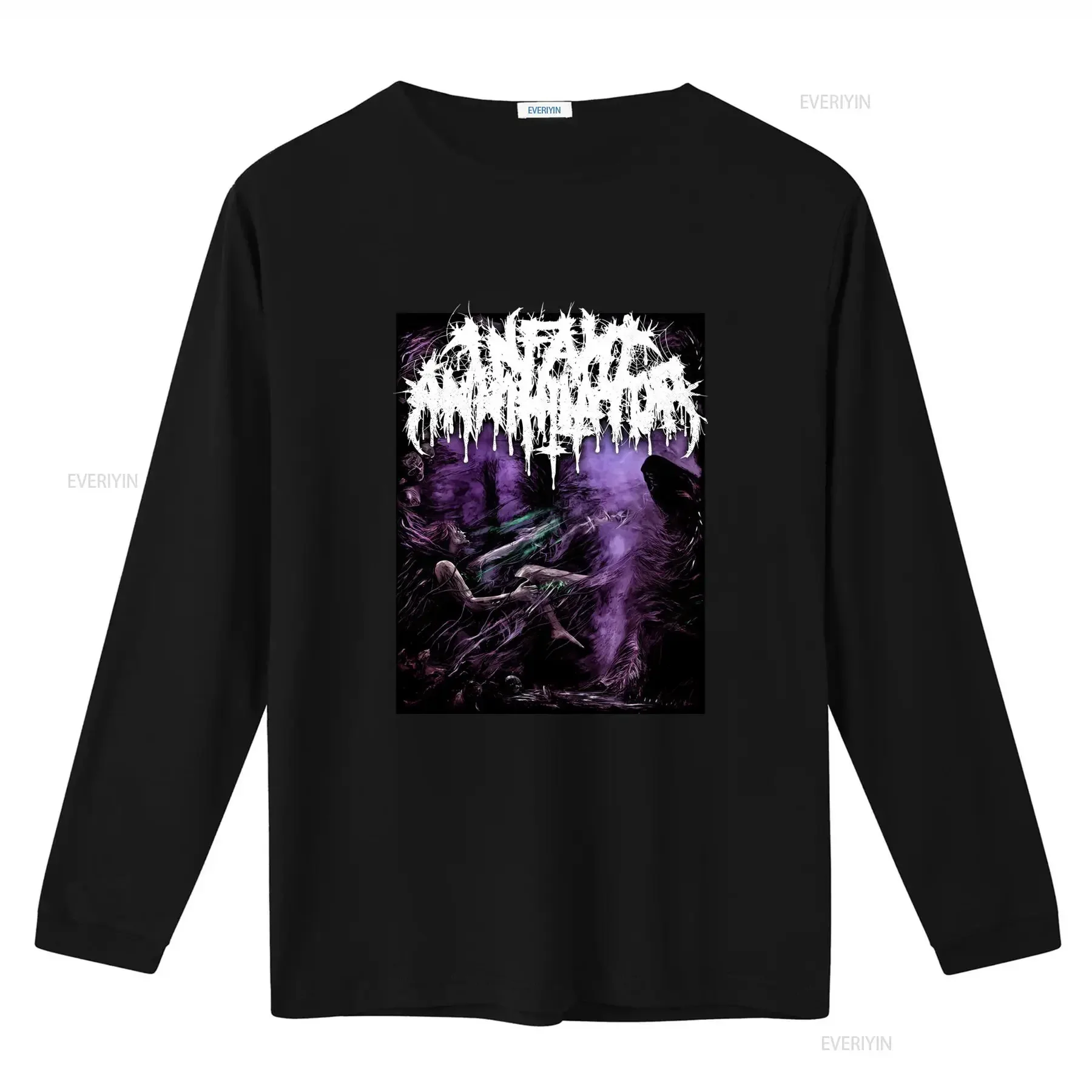 Infant Annihilator Band Music Lover Cotton Black T Shirt All Sizes S 5XL K425 vintage Washed Stretched Versatile