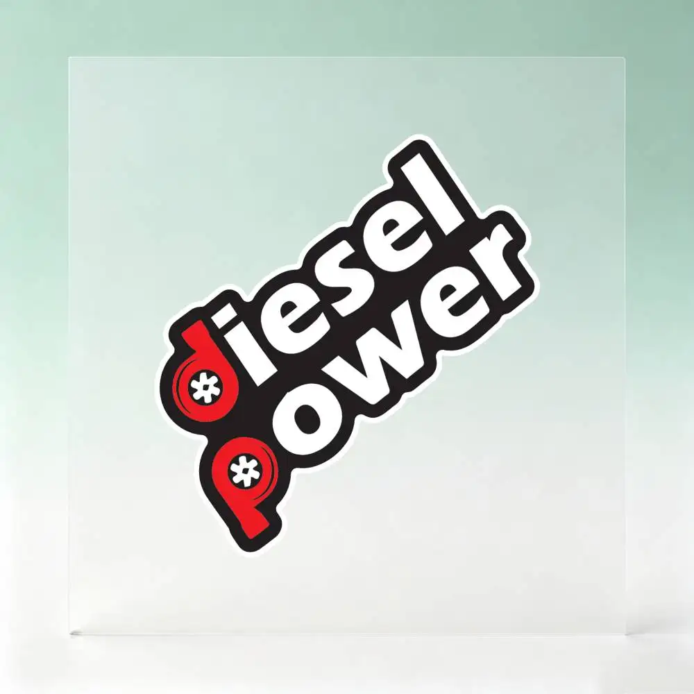 Diesel Power Waterproof Stickers For Decorating Car Windows Motorcycles And Computers.