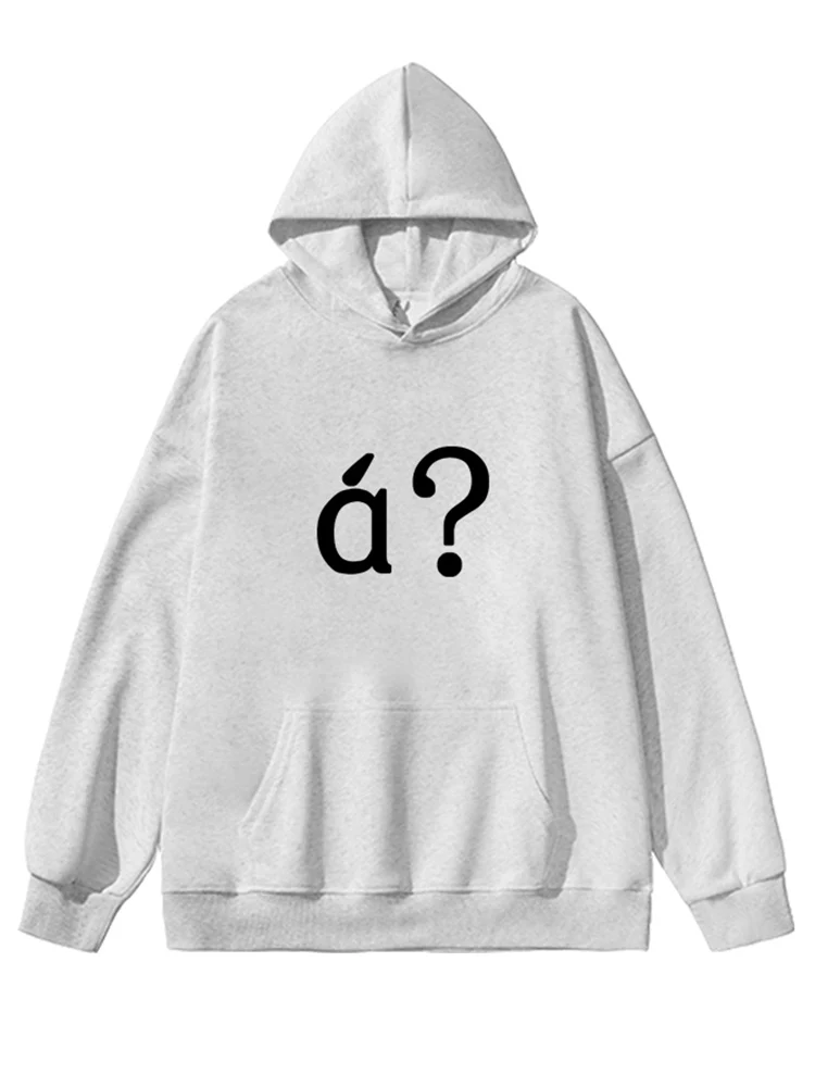 Question Fun Pattern Kapuzenpullover Frühling und Herbst 2024, neue lockere Mode-Hoodies