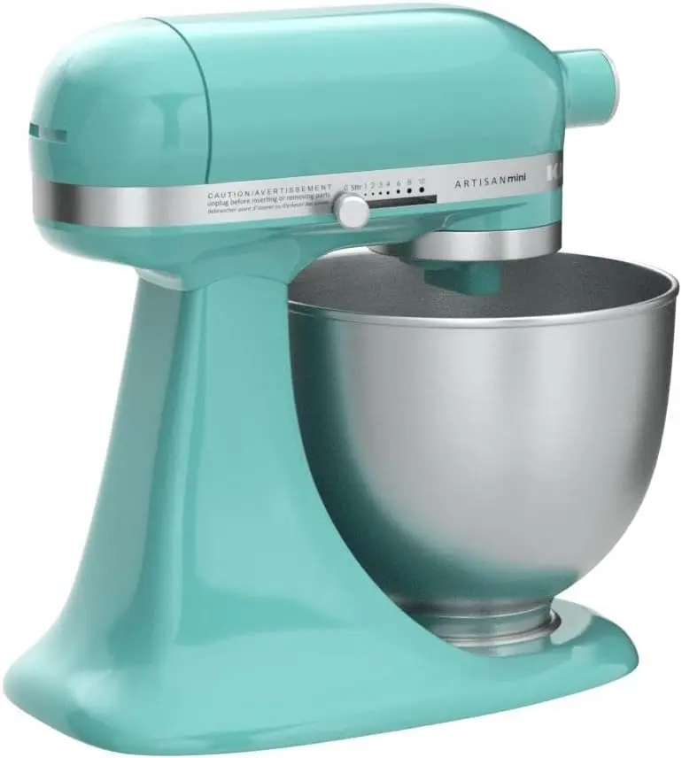 KSM3311XAQ Artisan Mini Series Tilt-Head Stand Mixer, 3.5 quart, Aqua Sky Blue