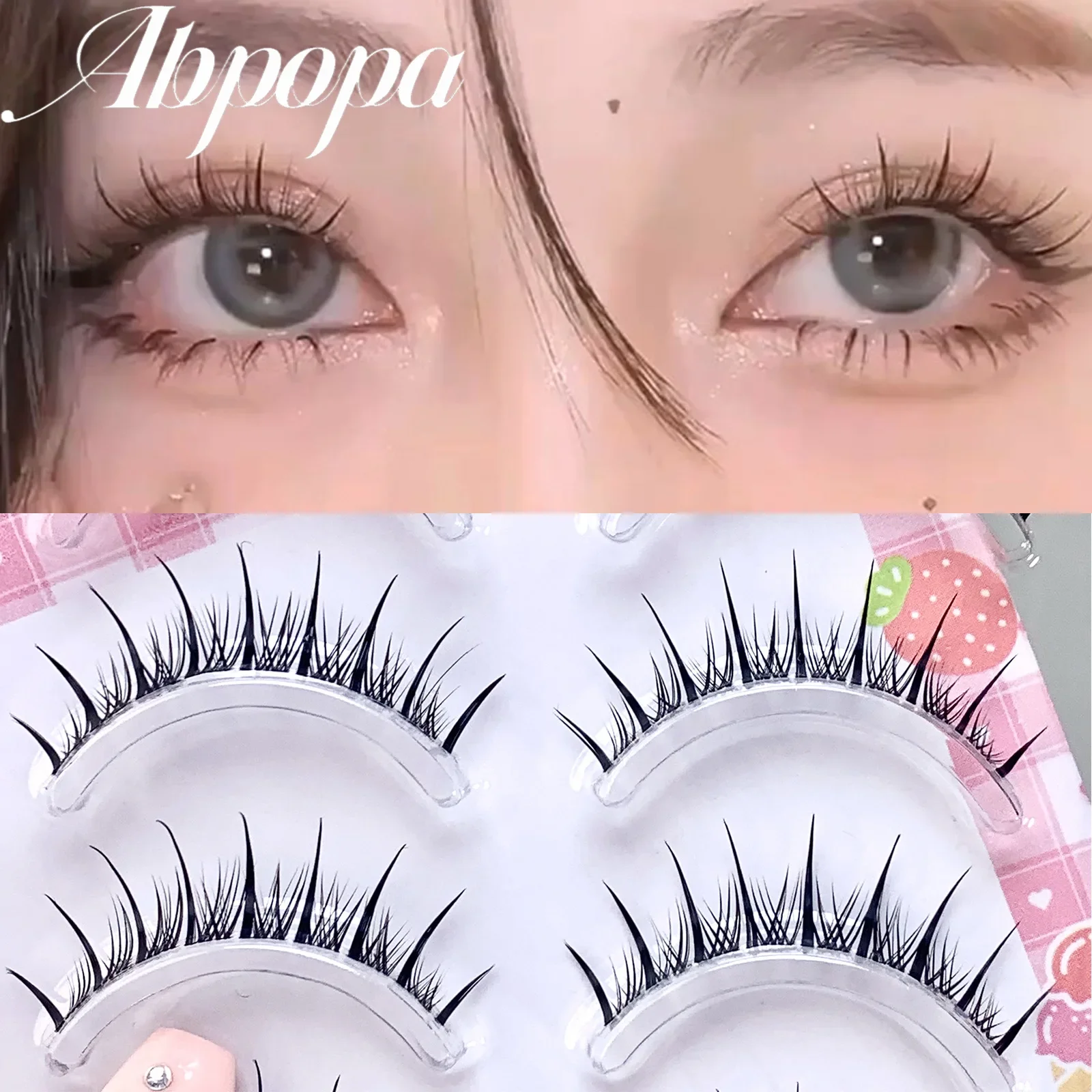 Cosmetics Natural Lashes Manga Full Strip Lashes Makeup Bulk Wholesale Dropshipping Eyelash Extension Lashes Mink Fluffy Cat Eye