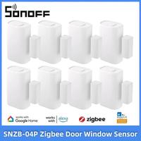 SONOFF SNZB-04P Zigbee Door Window Sensor Home Security Alarm Sensor Local Smart Scene Works with Smartthings Alexa Google Home