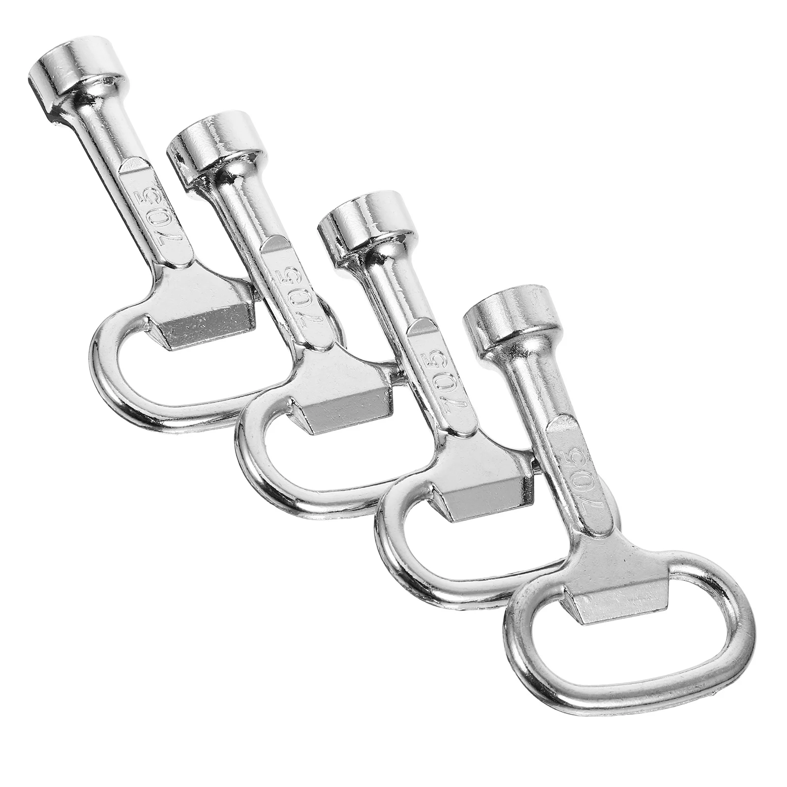 

4pcs Water Tap Key Zinc Alloy Faucet Wrench Tool For Bathroom Plumbing Repair Installation Portable Adjustable Spanner Shower