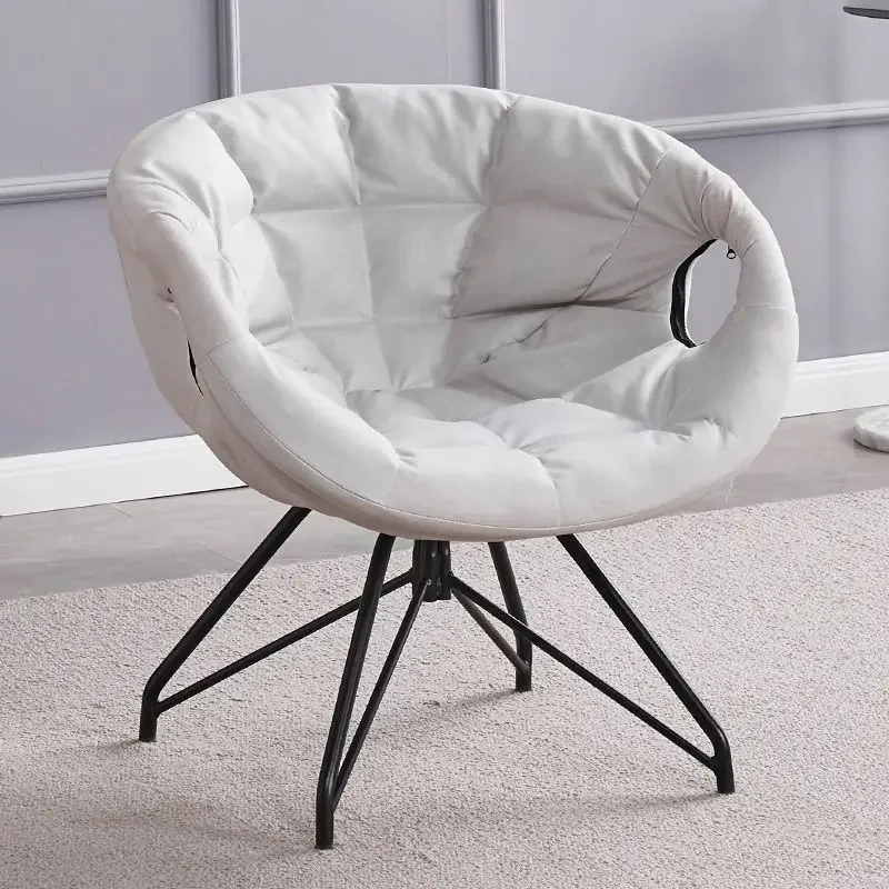 Nordic 360° rotation low chair washable stool home light luxury designer Modern indoor garden chair balcony furniture