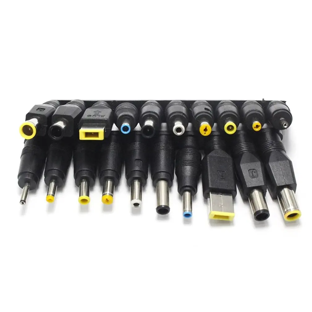 Hot 10PCS Universal for Notebook Laptop DC Power Charger Supply Adapter Tips Connector Jack to Plug Charging Dropshipping