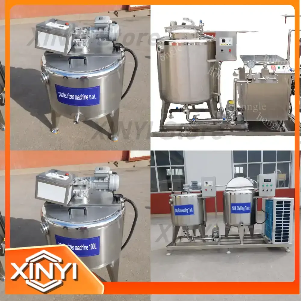 Multifunctional Pasteurizer Machine for 500L 100L 1000L Milk Dairy Processing Equipment with CE Certification food processing