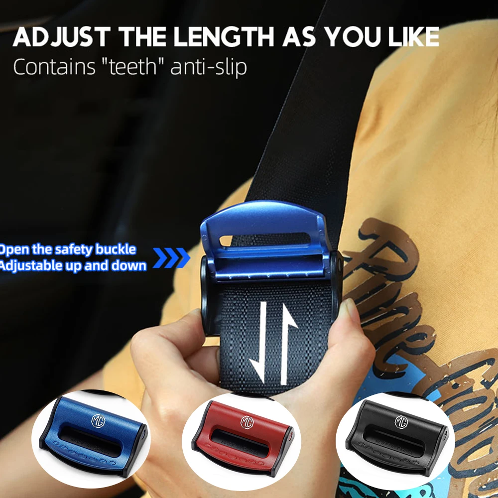 

Car Seat Belt Degree Tightness Adjuster Auto Accessories For MG ZS 5 7 6 Cyberster MG4 EV ES5 HS ONE GT GS MG3 EZS 3SW MARVEL-R