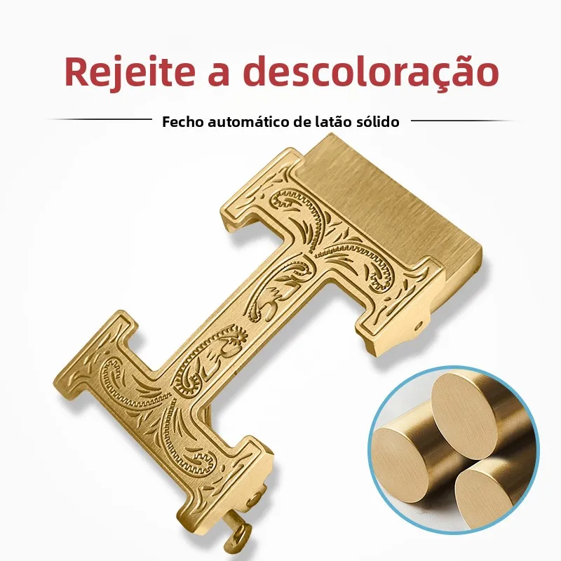 pure-brass-automatic-buckle-men's-belt-letter-engraved-high-end-brand-jeans-belt-clip-fashionable-accessory