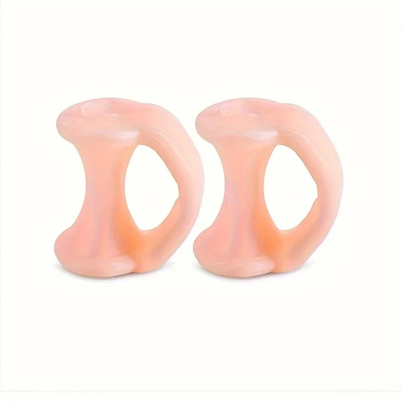 2 Stuks Siliconen Protector Gel Valgus Corrector Pedicure Spacer Yoga Teen Separator Vinger Voetverzorging Teen Orthopedische Bunion Hallux