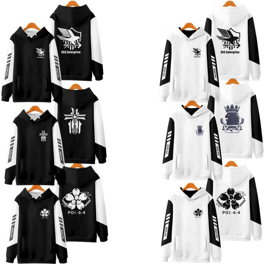 Anime Azur Lane Cosplay Hoodie Women Men Harajuku Sweatshirt Streetwear Hip Hop Pullover Hooded Jackets Male Tracksuit