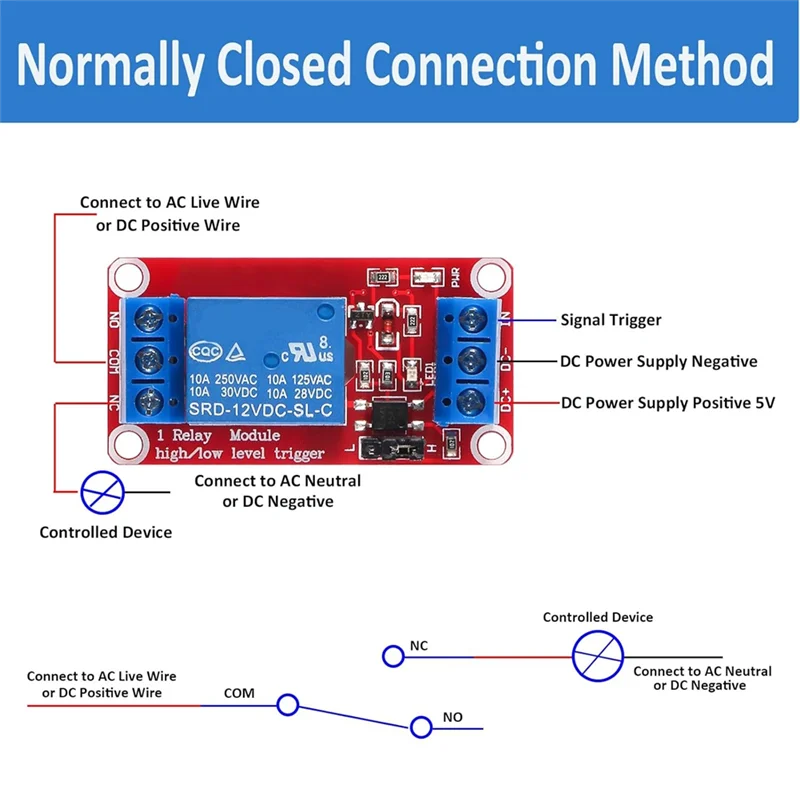 FULL-10Pcs Relay Module DC 12V Relay Board 1 Channel With Optocoupler Isolation Support High Or Low Level