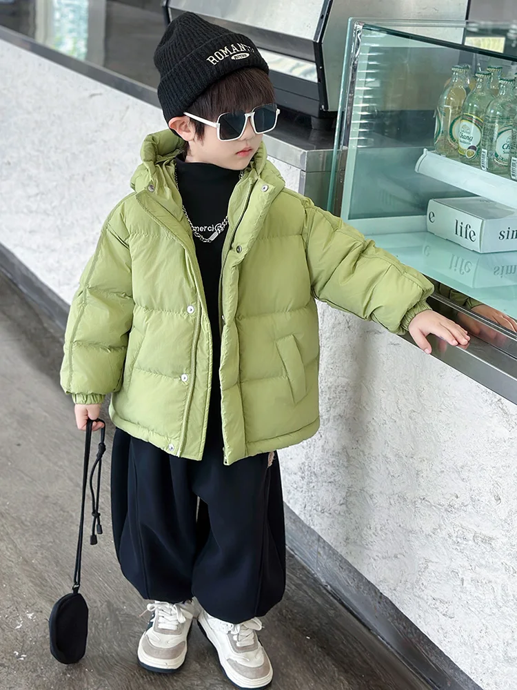 

Хлопковая тюремная зимняя одежда для мальчиков, детская верхняя одежда с наполнителем, новинка 2025, модная уличная одежда, ветрозащитная теплая одежда для мальчиков