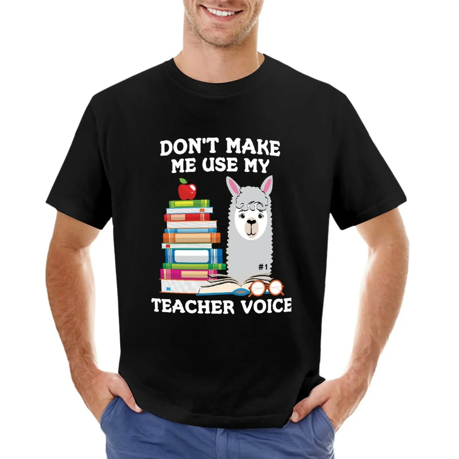 

Dont Make Me Use My Teacher Voice T-Shirt oversized graphic tee tops anime tshirt clothes for men