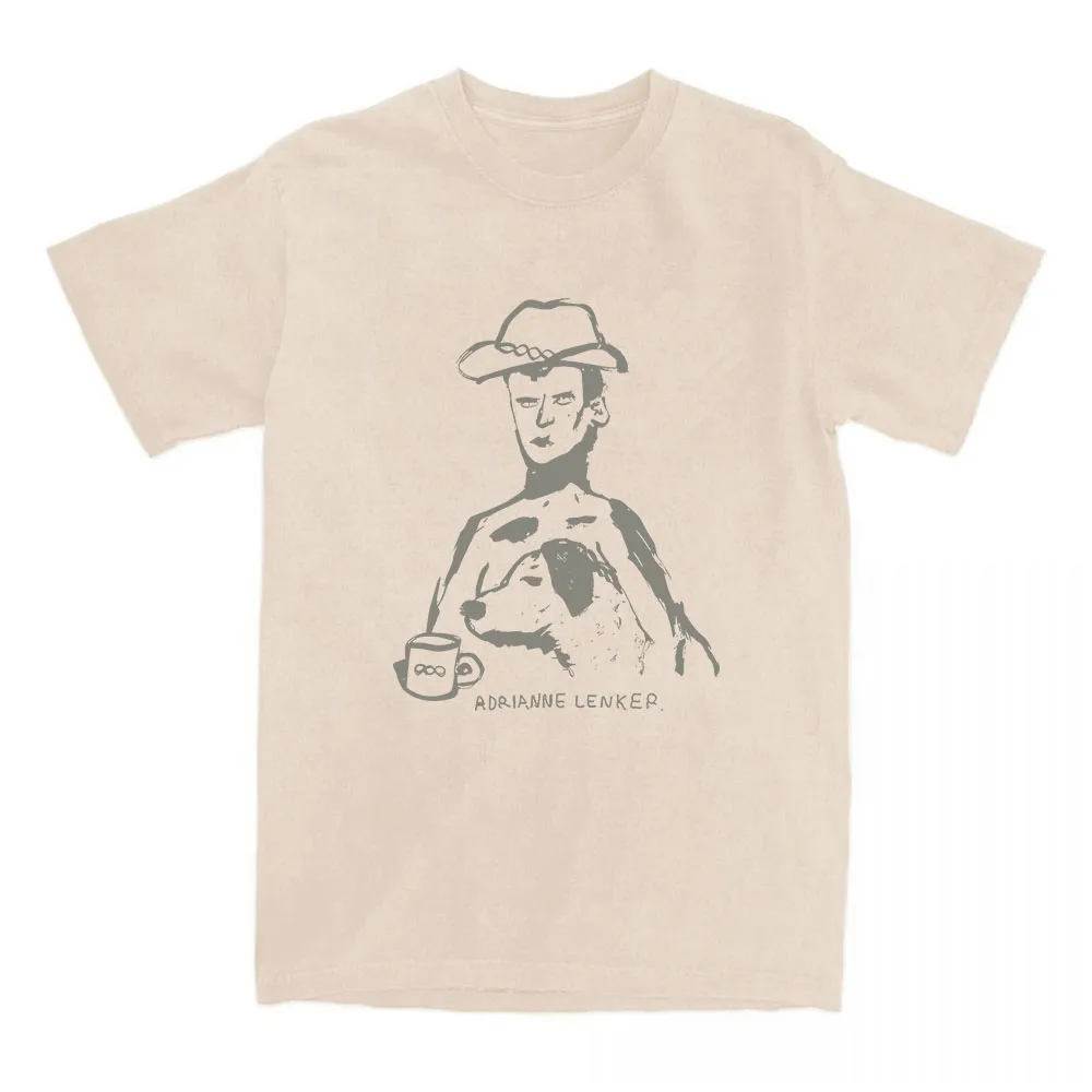 Adrianne & Oso Cartoon Print Tshirts Singer Adrianne Lenker T-shirt Cotton Summer High Quality T Shirt Casual Women Clothing Tee