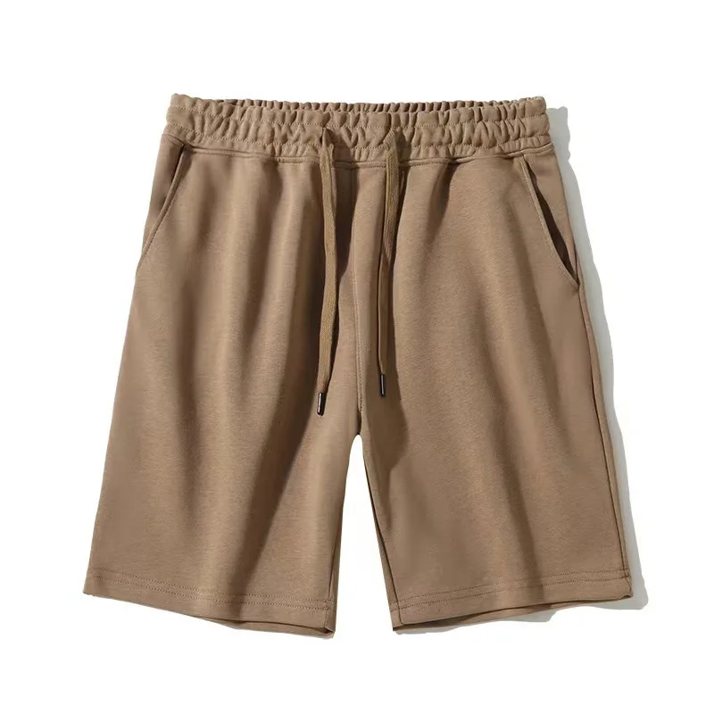 New Men Cotton Simple High Street Shorts Men's and Women's Same Summer Loose Five-point Pants White Gray Sports Couple Pantsen