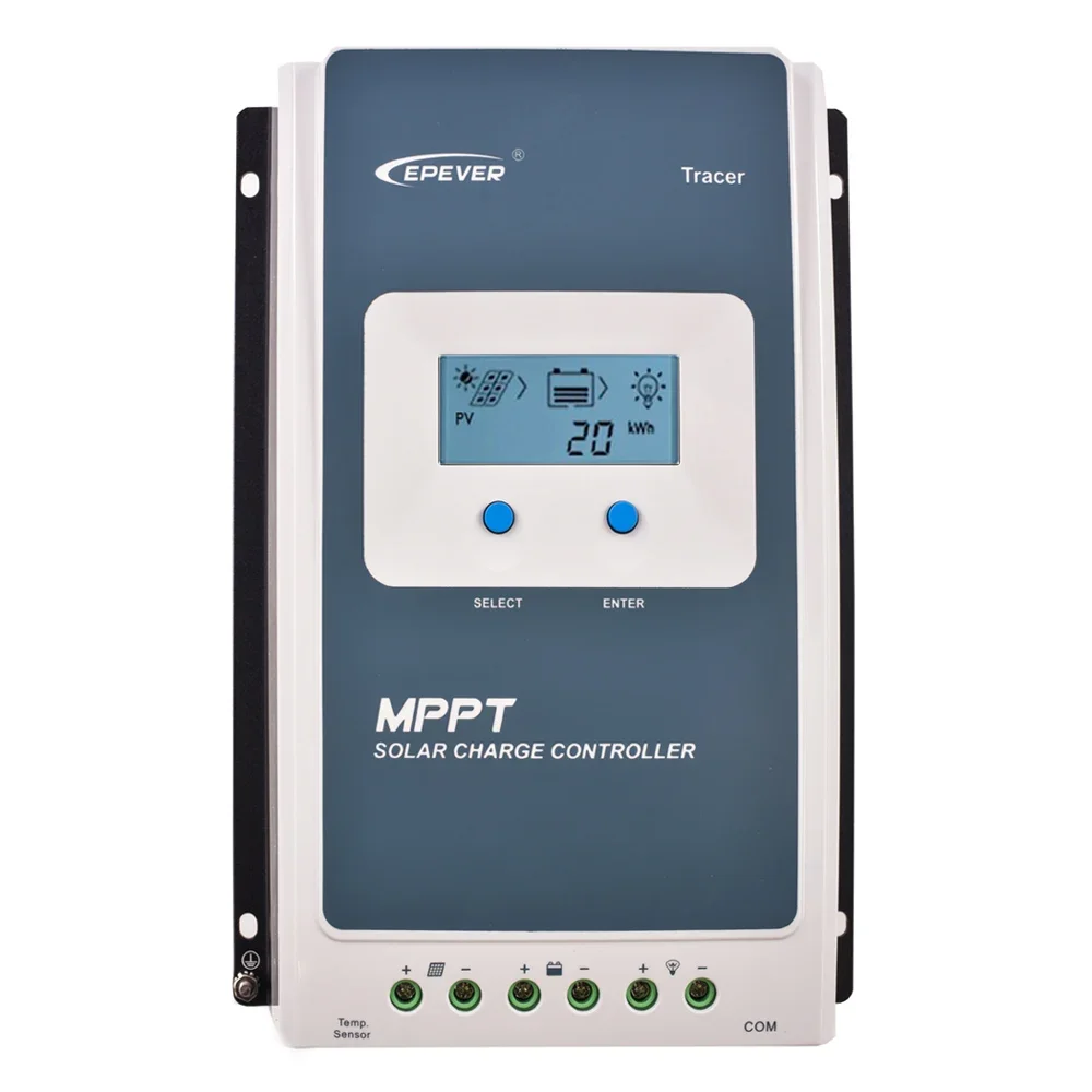 Solar Charge Controller 30A LCD MPPT Tracer 3210AN 12 V/24 V Baterai Charge Discharge 100VDC Input Dengan Remote Meter MT50