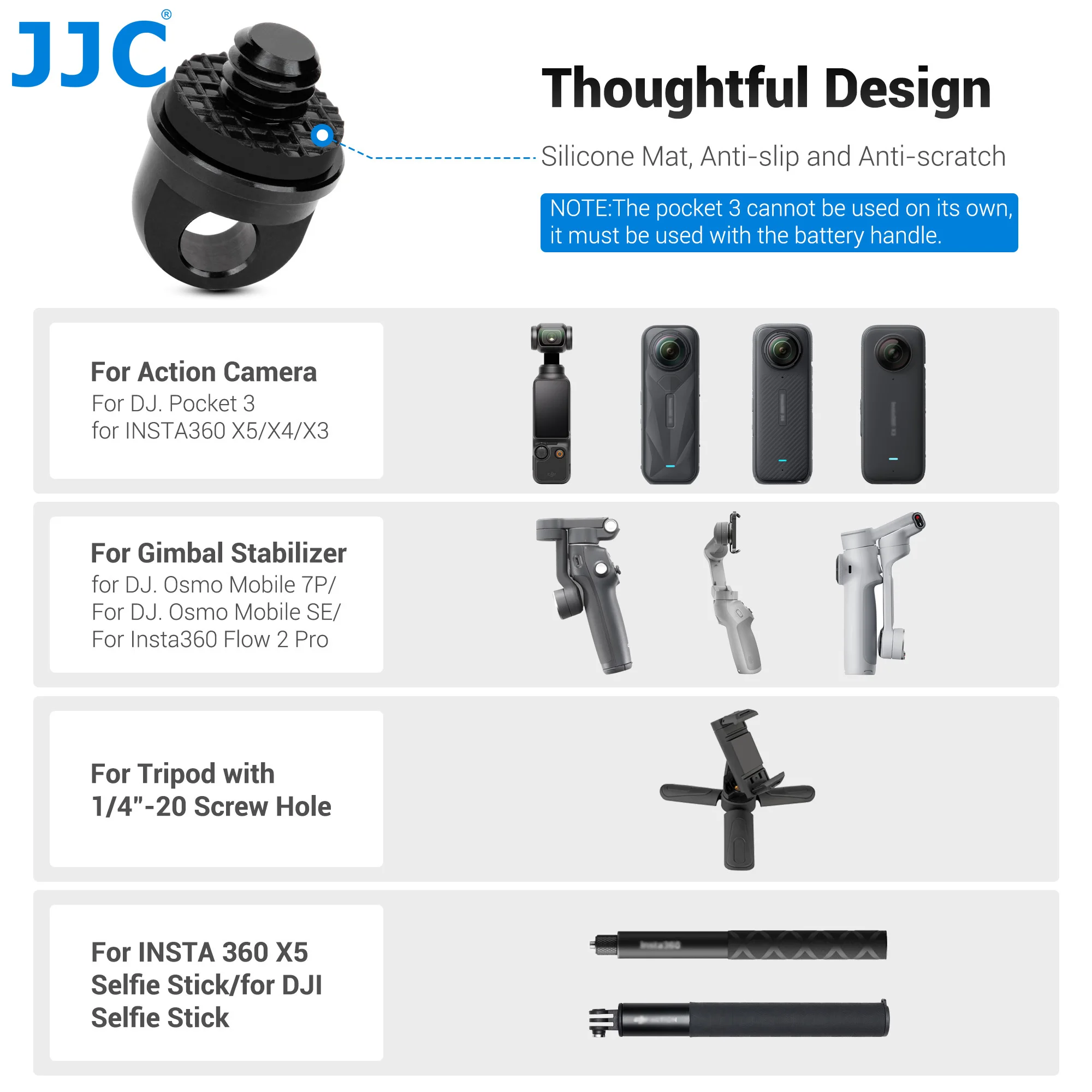 JJC Wrist Strap For DJI Osmo 360 Pocket 4 3 Ricoh GR IV HDF GRIV GR4 GR IIIx GR III II Sony ZV-1 RX100 Canon G7X Mark III II