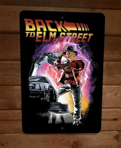 Back to Elm Street Nightmare Horror Halloween  Metal Wall Sign