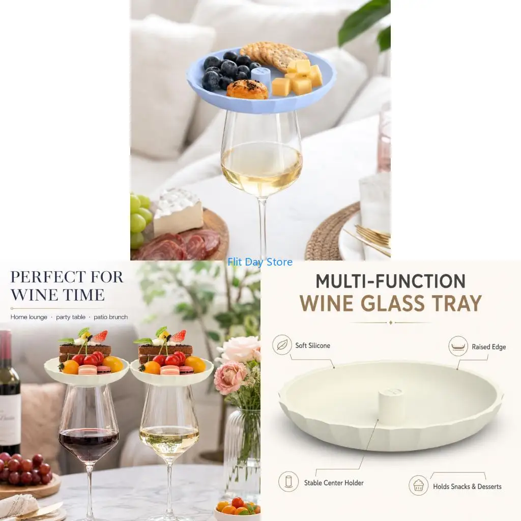 F92C Drink Cover Tray for Guest Tables, Desks, and Stemmed Glasses