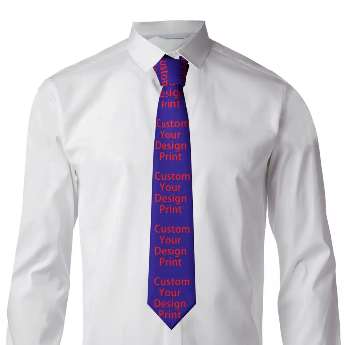 Custom Your Design Necktie Mens Custom Silk Customized Logo Printed Neck Tie for Office