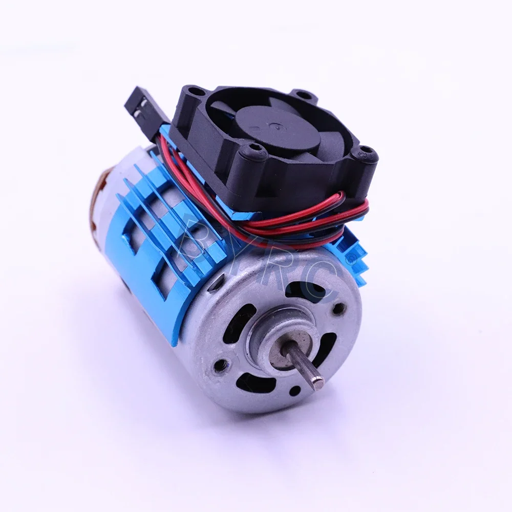 540 545 550 Motor Aluminum Alloy Heatsink + Fan Cooling Head Vent 6v for 1/8 1/10 RC Car Boat HSP HPI Wltoys Part