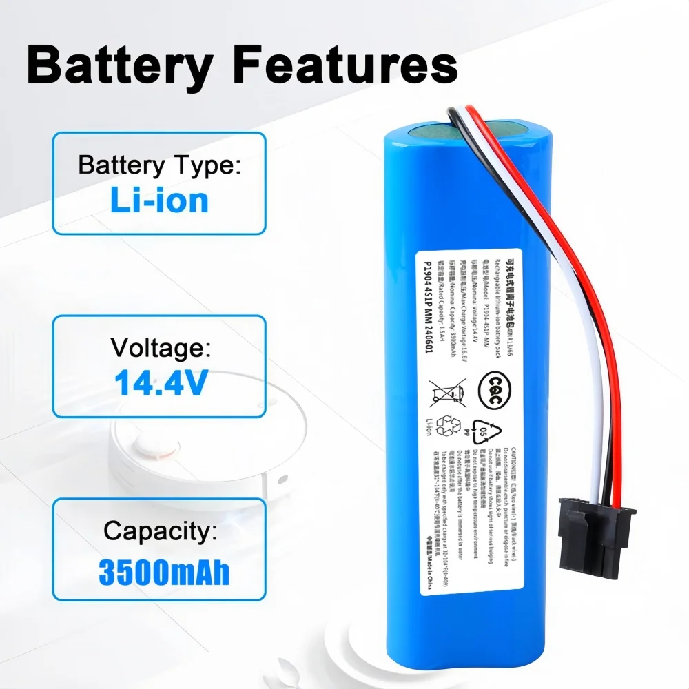 STYJ02YM Original Rechargeable Battery for Xiaomi S10 , Robot Vacuum S10 , Mijia Mi Robot Vacuum-Mop P / Conga 3290 3390 3490