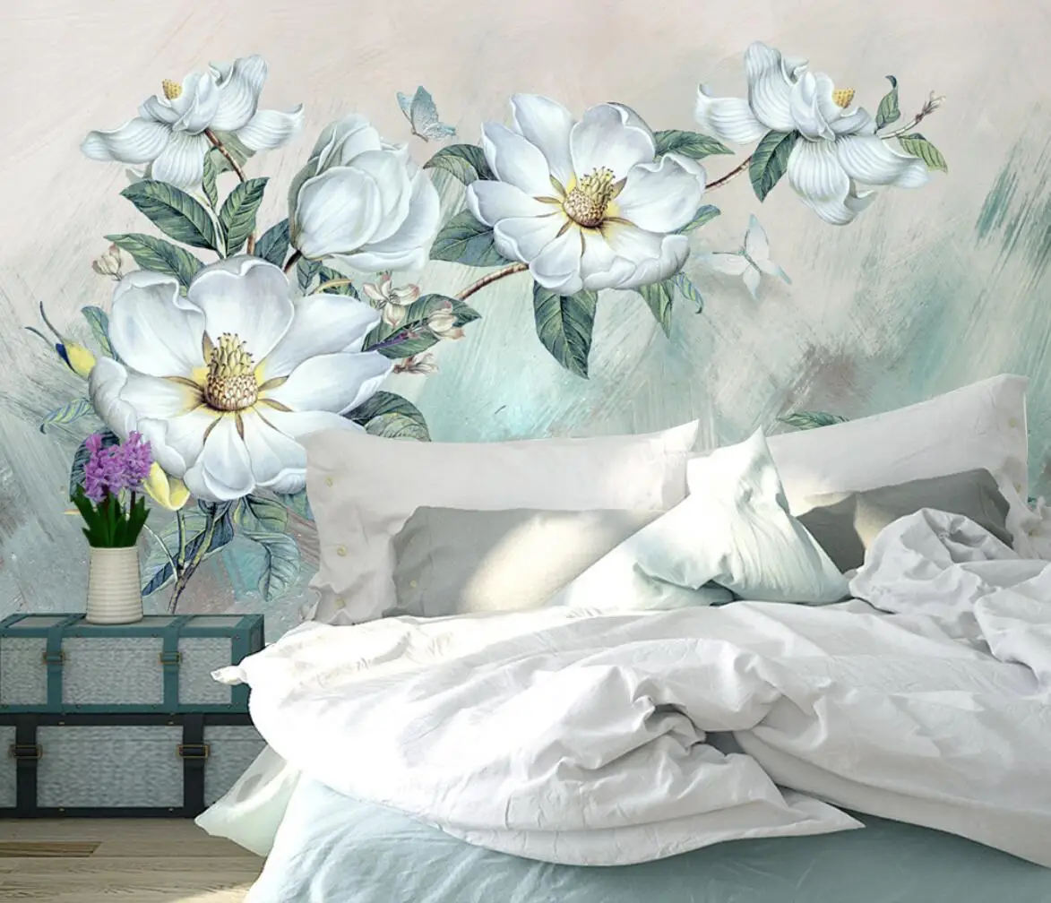 Custom American Pink Peony Flowers 3D Wallpaper Murals Personalized Wall Art for Living Room Bedroom Home Decor