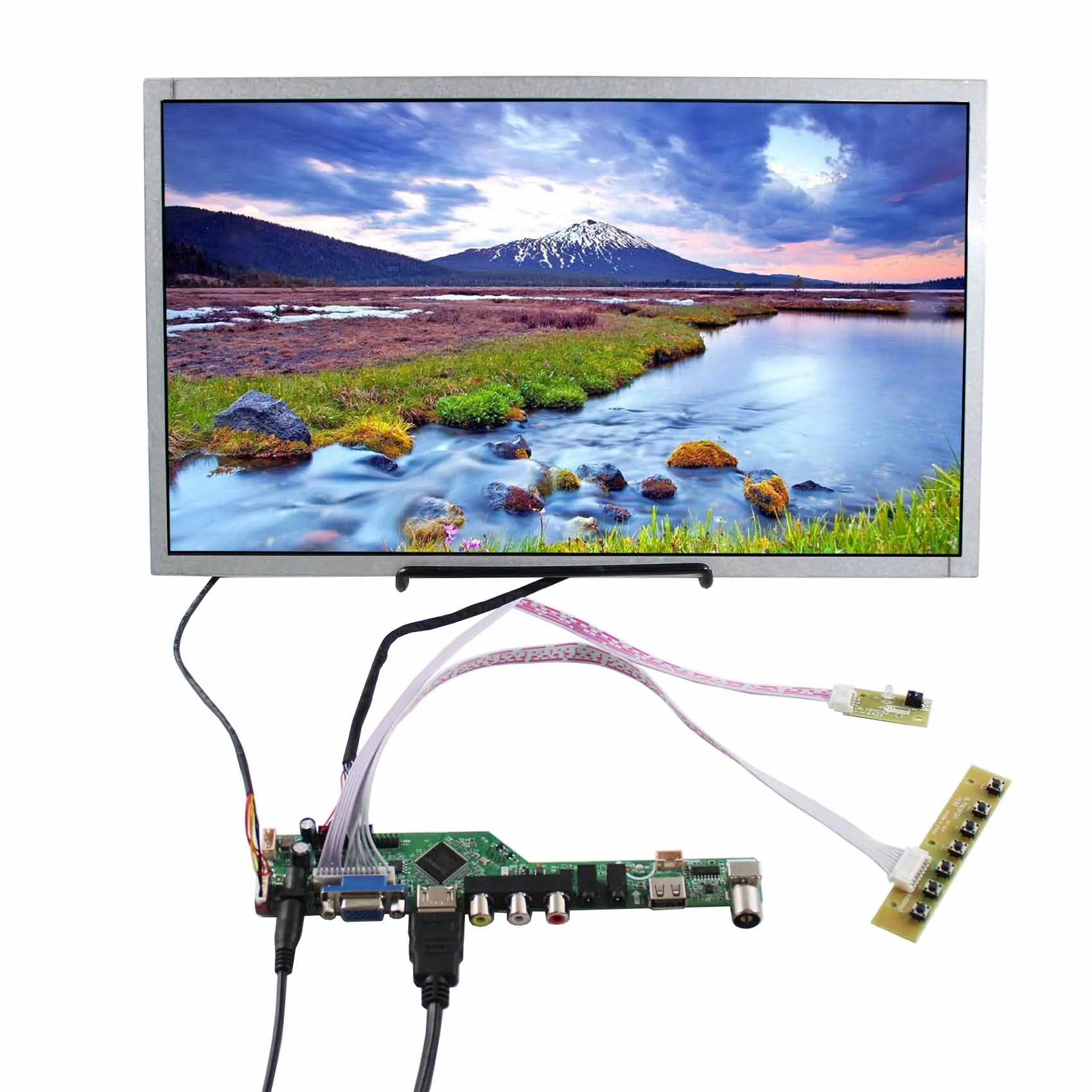 15.6inch  AC156GA01 1366X768 industrial LCD ScreenHDM-I VGA AV USB AV LCD Controller Board