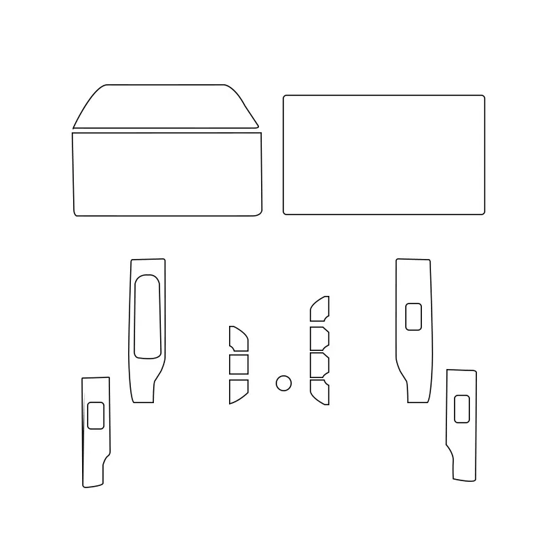 Vtear سيارة الداخلية وحدة التحكم بولي يوريثان ملصقات غطاء لوحة الكسوة المضادة للخدش فيلم اكسسوارات السيارات الواقية ل Haval H7 H-Dog 2024 2025 #3