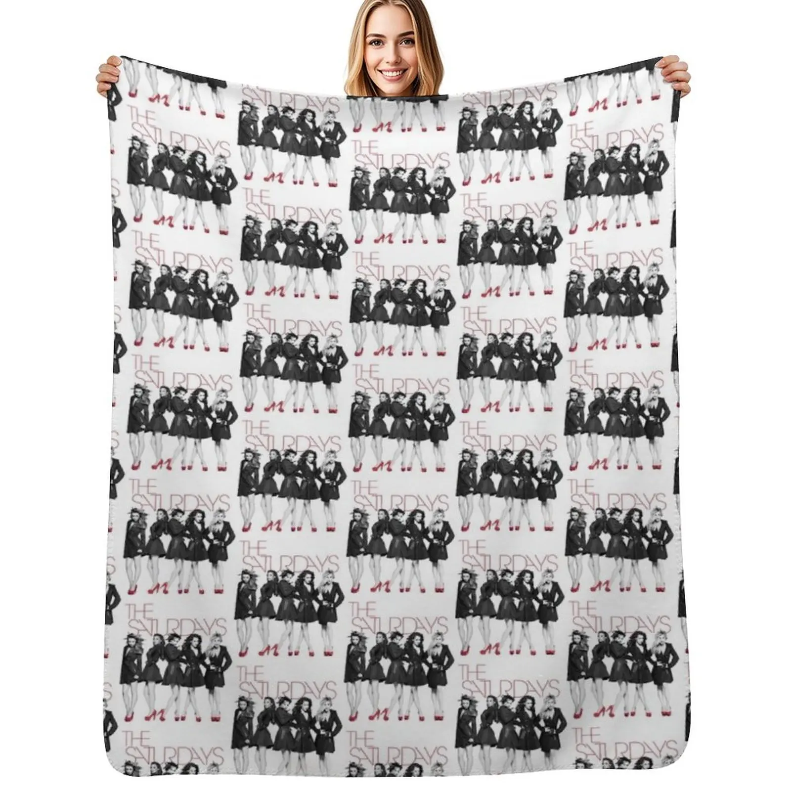 

The Saturdays - Work Tour replica Throw Blanket Hairys bed plaid Plaid on the sofa Blanket