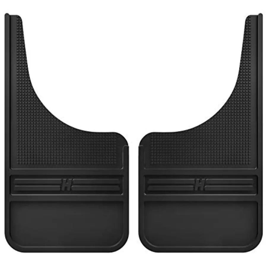 

Universal Muddog Mud Flaps Rubber Front Mud Flaps - 12" w/o Weight - Black FITS Various Ford Chevy Dodge GMC Toyota Nissan Humm
