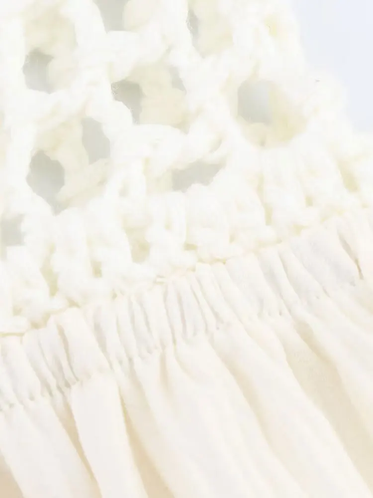 2025 Women's Dresses Women Flower Embroidery Splicing Midi Dress Summer Sleeveless Patchwork Long Elegant Dresses ﻿