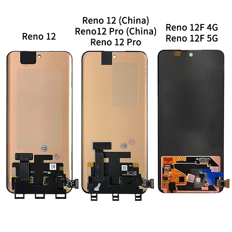 New For Oppo Reno 12/12 Pro (China) CPH2625 CPH2629 PJW110 PJV110 LCD Display+Touch Screen Reno12 F CPH2637 CPH2687