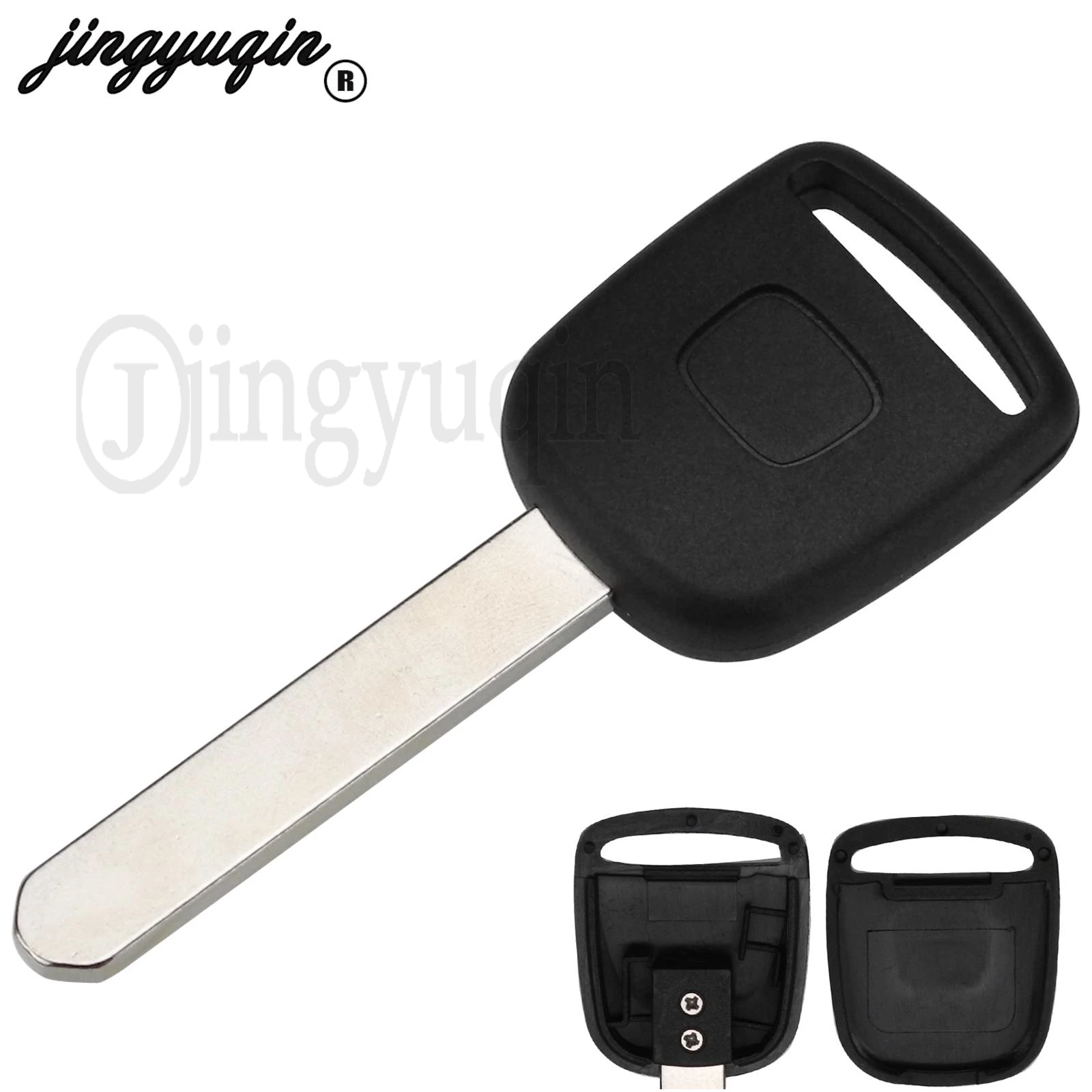 

jingyuqin Remote Car Key Transponder Ignition Shell For Honda CR-V XR-V Accord Civic Jade No Chip Key Case Replacement