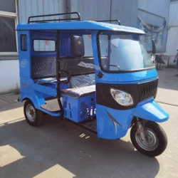 Leading quality Bajaj Taxi Motor Tricycle 3-Wheel Gasoline Passenger Trike 200CC Motorcycle Hard Top