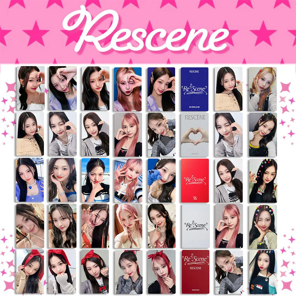 Набор из 5 фотокарточек RESCENE HD для косплея: Вони, Минами, Лив, Мэй, Зена. Двусторонние глянцевые LOMO-карточки. Горячая распродажа. Подарок для фанатов. Открытки.