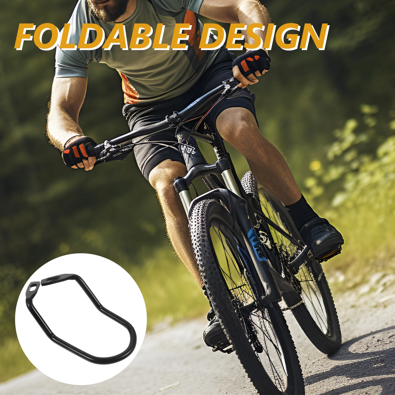 

1 Set Universal Rear Derailleur Guard For Mountain Folding Bikes Steel Construction Durable Chain Stay Guard Bike Gear Protector