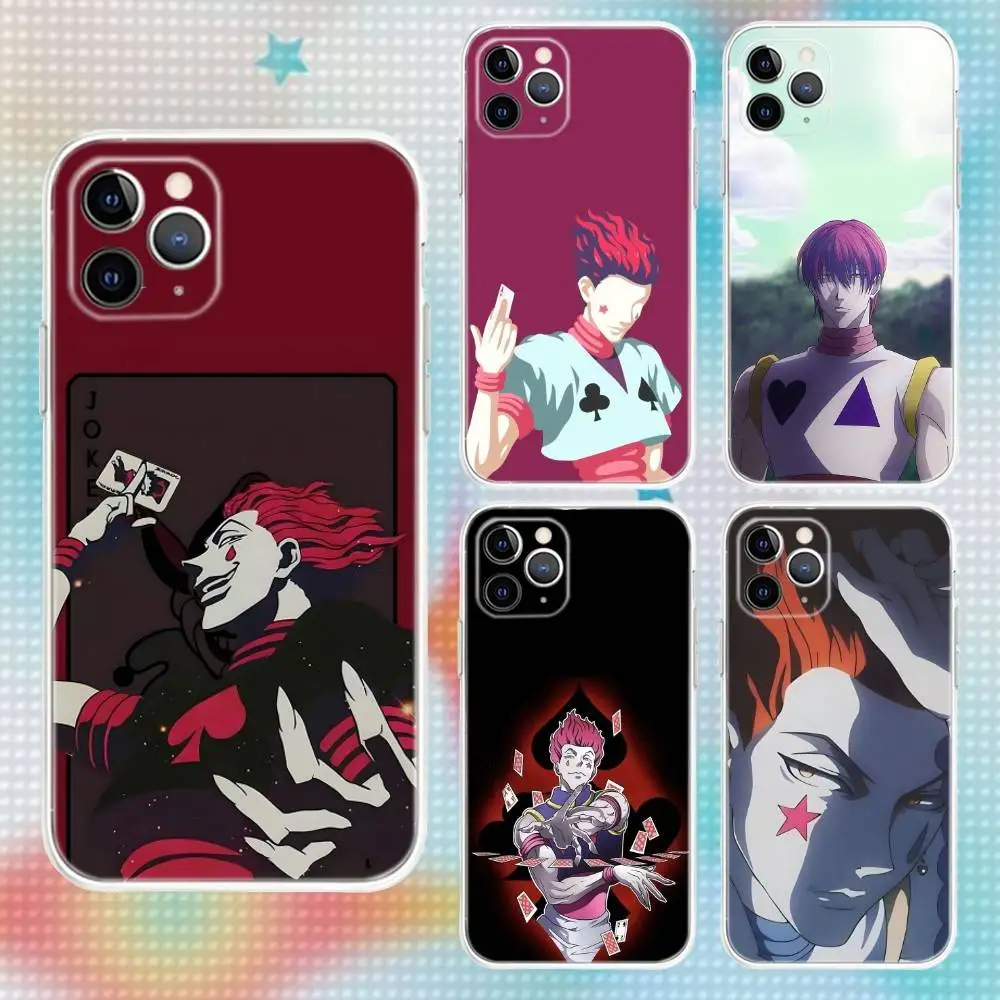 

Hisoka HXH H-Hunter For iPhone 17,16,15,14,13,12,11,Air,X,XR,Pro,Max,Plus Transparent Clear Cover