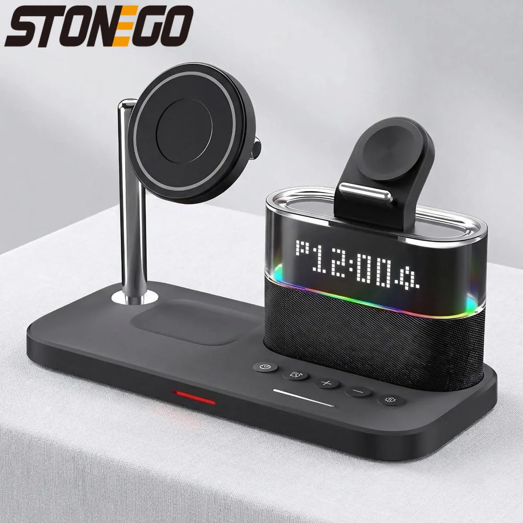 

15W Fast Wireless Charger 3 in 1 for iPhone17 16 15 14 13 12 Pro Max AirPods Apple Watch Qi Certified Charging Pad