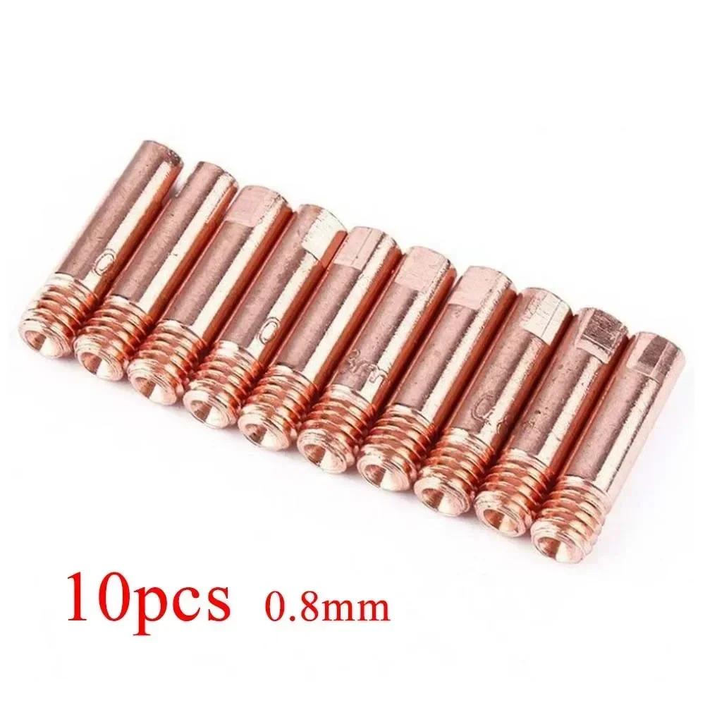 5/10PCS MB15AK Welding Contact Tips 0.6 - 1.2mm MIG Welder Torch Consumables M6*25mm Welding & Soldering Supplies