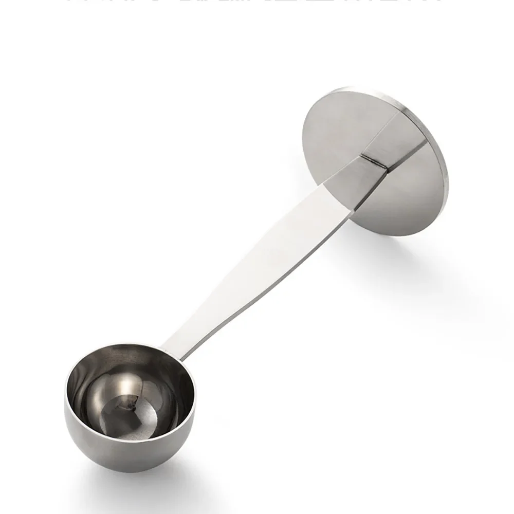 1/3 قطعة مغرفة قهوة من الفولاذ المقاوم للصدأ ملعقة كبيرة ملعقة قياس متعددة الوظائف 2 في 1 ملعقة قهوة لصنع مقهى المطبخ #5