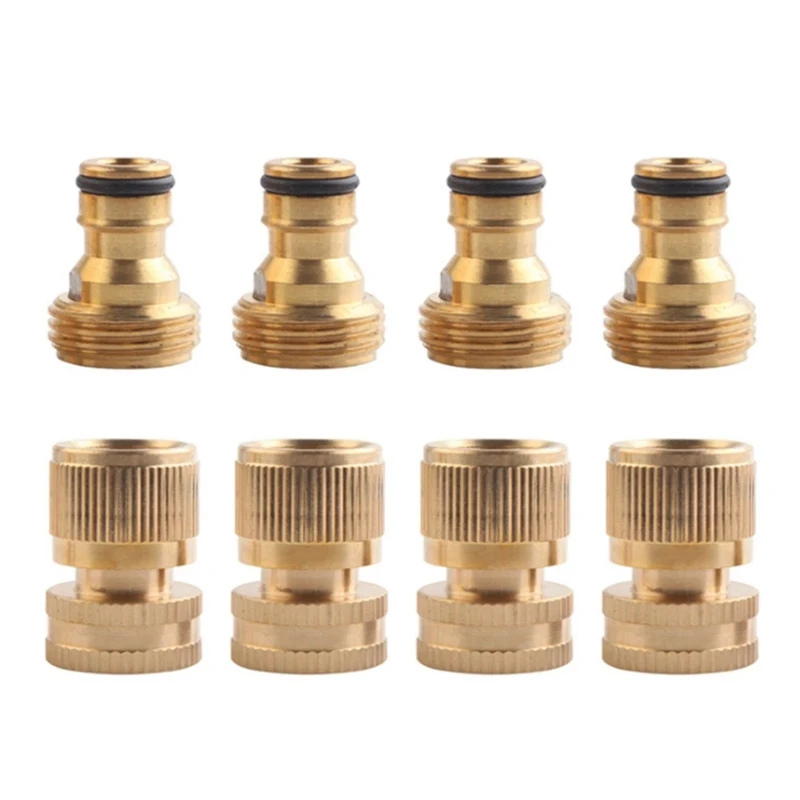 

Garden Quick Connect Solid Brass Quick Connect Garden Hose Connector Water Pipe Connector Garden Hose Disconnect 3/4