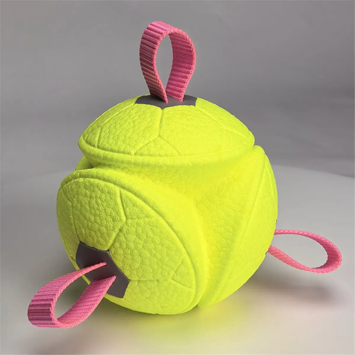 AA83 Dog Soccer Chew Toy with Rope - Interactive Fetch Ball for Puppy, Pet Tug-of-War Training Toy view 5