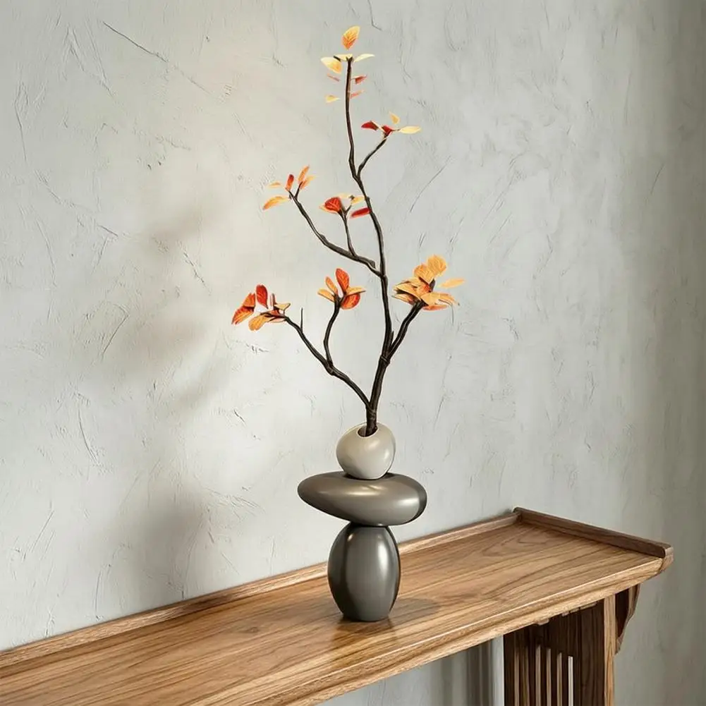 

Unique Decorative Vase with Artificial Branch, Resin Small Decorative Vase, Boho Modern Bud Vase for Living Room