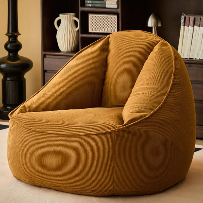 

Современный уютный стул-мешок, компактный односпальный диван для небольших помещений, спальни, балкона, гостиной с чехлом, мебель для гостиной, дома