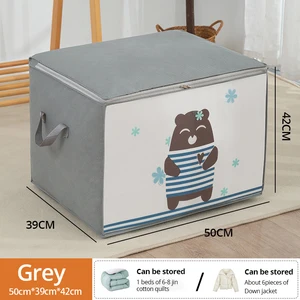 Aufbewahrungsbeutel großer Kapazitätskleidung mit verstärktem Riemen, Klapporganisator mit Reißverschluss, Bettdecke, 1PC 10 Hauptverkaufsmajor SAIA - №5