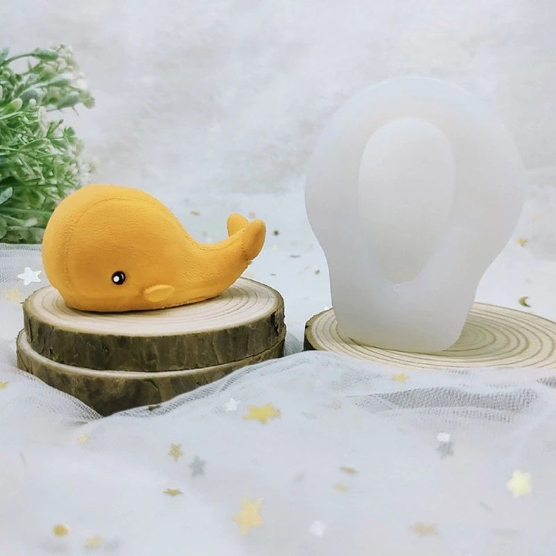 装飾的なクジラの形のケーキ型柔軟なシリコン型プリンとチョコレート作りクリエイティブデザートベーキングモールド