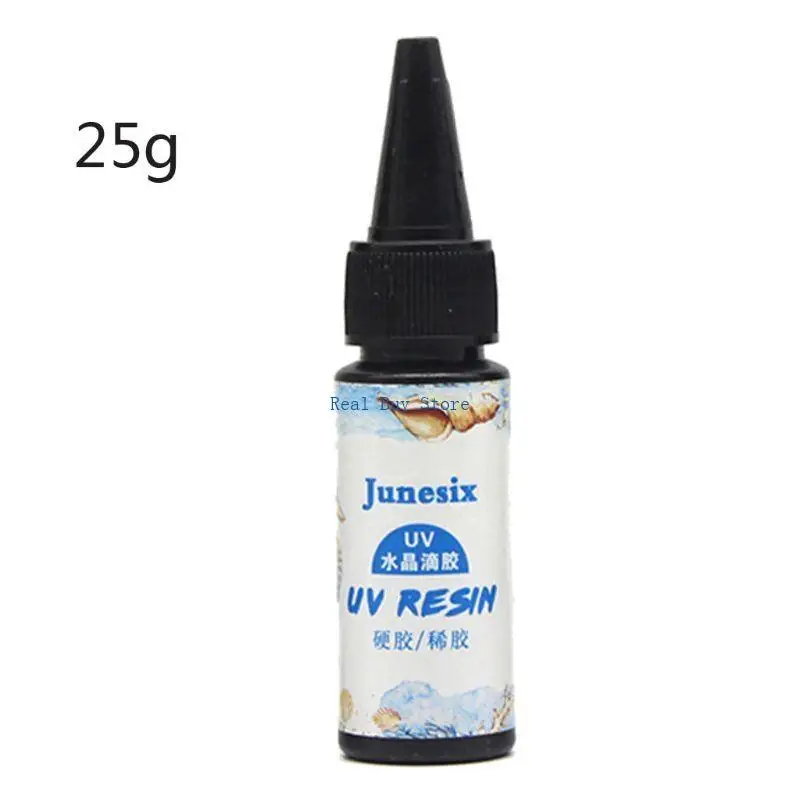 U13D 100ml/3.5oz UV راتنج واضح إيبوكسي راتنج كريستال صلب غراء علاج شمسي ضوء الشمس #1